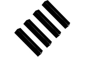 Attachcooking 92311 Porcelain Steel Flavorizer Bar/Heat Plates Replacement for Select Gas Grill Models by Aussie, Brinkmann,Grill King,Charmglow and Others(4PACK)
