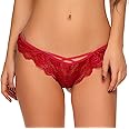 Xs and Os Women's Lace Thong Panty