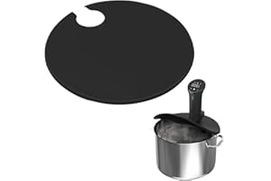 ULAPITHI Sous Vide Deckel Für Präzisionsgaren | Sous-Vide-Präzisionsherd | Reduziert Die Verdunstung Ideal Für Langzeitgaren, Der Öffnungsdurchmesser Beträgt 2-⅛"