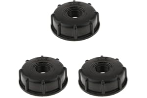 ALMENCLA Adattatore Per Valvola Tote IBC Da 3 Pezzi 1000L, Raccordo Per Serbatoio IBC, Femmina Da 2 Pollici Grossolana A 1/2 Pollice, Plastica, Premium
