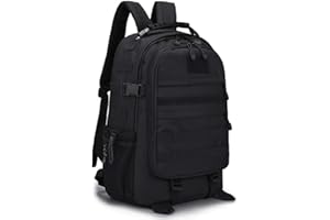 VINBAGGE 35L/40L Military Tactical Backpack Shoulder Bag Molle Rucksack Daypack for Outdoor Hiking Camping Hunting Trekking,Black