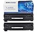 Produktbild 2 Pack Amstech kompatibel toner CE285A Canon 725 Schwarz Tonerkartusche replacement fuer HP LaserJet Pro P1100 P1102 P1102W P1102WHP, Pro M1132 M1210 M1130 M1212NF M1217NFW; Canon LBP6000, MF3010 Standard Yield (1600 Seiten)