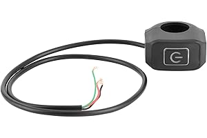 Keenso Interruttore manubrio moto, 12 V 22 mm 7/8 pollici impermeabile, comando interruttore manubrio, interruttore luce manubrio moto