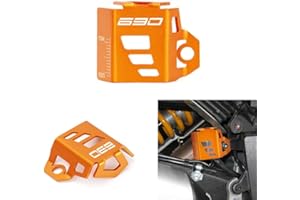 SUPER VICI Motorrad CNC Bremsflüssigkeitsbehälter hinten Tank Öldeckel Behälterschutz zubehör Geeignet zu 690 SMC R 2009-2024+ / 690 Enduro R 2016-2024+ / 690 DUKE 2013-2019 orange