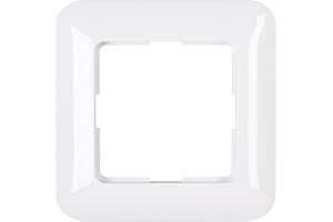 Kopp 405002009 Cadiz 1-Way Switch Range Cover Frame in Arctic White Colour, 1-fach