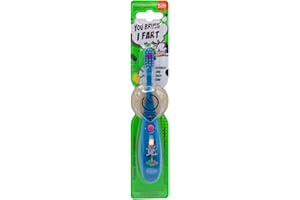 B-BRITE Fartbrush – Kids’ Toothbrush with Hilarious Fart Sounds | Encourages Brushing with Fun Noises | Soft Bristles, 1-Min Timer, Perfect for Toddlers & Children (Blue Cow, One Size)