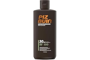 ‎PIZ BUIN Piz Buin Moisturising Sun Lotion LSF 30 feuchtigkeitsspendende Sonnencreme mit dreifachem Sonnenschutz für alle Hauttypen, 200ml