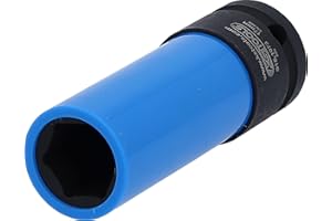 KS TOOLS Robusta bussola a impulsi da 1/2" per cerchioni in alluminio, lunga, 17 mm