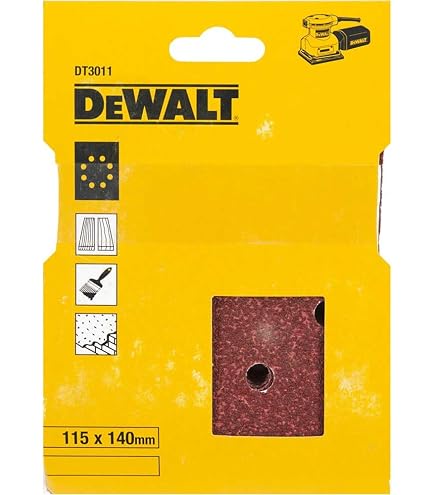 Pack De 25 Hojas De Lija Dewalt DT3012-QZ - Grano 60, 115x140 Mm, Perforadas