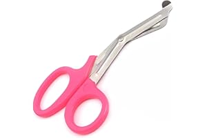 AR EMPORIUM Utility Scissors Tuff Cut Tuff Cut / Tough Cut 15cm EMS Trauma Paramedic Scissors (Pink)