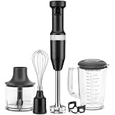 Kitchenaid Aksesuarlı El Blenderi 5KHBV83EBM -Black Matte