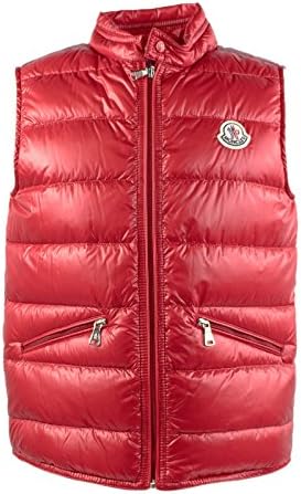 MONCLER BOY SLEEVELESS PADDED JACKET NYLON RED CODE D1 954 4331599 53029 GUI 10 ANNI/YEARS (140 CM) ROSSO - RED