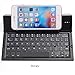 Produktbild Klappbare Tastatur, Tragbare, Schlanke, Kabellose Bluetooth-Tastatur, Ständer Aus Aluminiumlegierung Mit Universal Für Iphone 7 / Iphone 7 Plus / Windows / Ios / Mac / Android-Tablet / Smartphone,Black