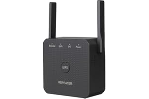 KURUI WLAN Verstärker WLAN Repeater bis zu 3650sq.ft, WiFi Repeater mit Ethernet Port, WiFi Extender Kompatibel zu Allen WLAN Geräten, 300Mbit/s 2,4GHz, KA-BK120