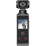 Videocamera Tascabile 4K, Videocamera WiFi, Schermo da 1,3, Foto da 16 MP, Ruotabile di 270°, Supporto per Microfono Esterno,