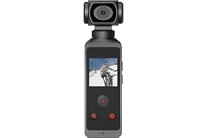 PANV Caméra 4K Portable, Format de Poche 4K HD 270° Rotatif Anti-tremblement WiFi avec Clip Micro, Caméra de Poche 30 M Boîtier étanche et Support Rotatif pour la Plongée en Plein Air