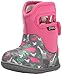 Baby/Kids/Toddler Classic Bogs Pink Grey Multi Playful Animals Design Winter Boots Wellingtons Waterproof Sizes 3-9 (5, Pink Multi)
