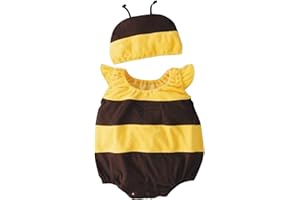 Petalum Baby Biene Kostüm ärmellos Strampler Baumwolle Onesies Halloween Spielkostüm