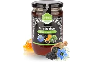Maison Crétet | Miel de Thym et graine de nigelle | habba sawda | Préparation de 800g