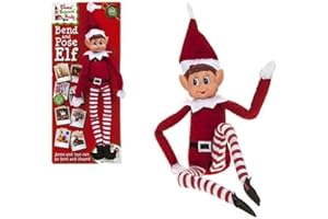 Elves Behavin' Badly Hoolaroo dqv131xxA KD13120 hoolaroo-kd13120 Vinyl 12 INCH Bendable POSEABLE Figure Girl, Insulated, Red Elf Boy