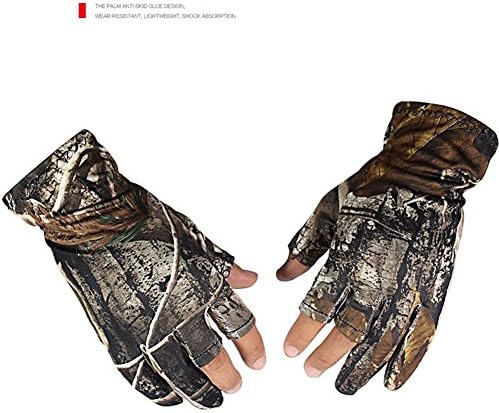 LZH 1 Pair Anti Slip Elastic Fishing Gloves 3 Half-Finger Breathable Anti-Slip Glove Fingerless Hunting Fishing Camp , l