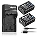Produktbild OAproda® 2x NP-FW50 Akku + Slim Micro USB Ladegerät für Sony NP FW50 Alpha 7 7R 7S a7R a7S a5000 a5100 a6000 a6300 NEX-3 NEX-3N NEX-5 NEX-5N NEX-5R NEX-5T NEX-6 NEX-C3 NEX-F3 RX10 und Mehr Digital Kamera Modell [Klein - Leichtes Gewicht - Schnellladung]