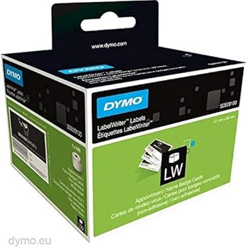 DYMO Address Labels, 1-1/8 In X 3-1/2 In, White, 520/Box
