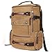 Produktbild Canvas Rucksack Herren Vintage  Reiserucksack mit Kapazität 30L Arbeitsrucksack  Sportrucksack Laptop Rucksack 15.6  für Alltag Reise Wandern Sport Outdoor Freizeit (Coffee)