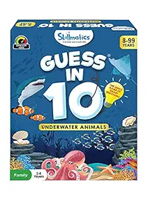 Skillmatics Card Game : Guess in 10 Underwater Animals | Gifts for Ages 8 and Up | Super Fun for Travel & Family Game Night