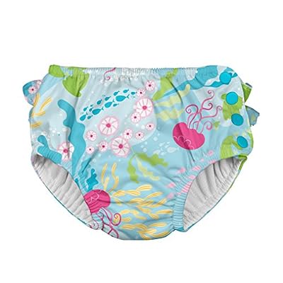 i play. Classics Ultime Couche avec Volant/Bouton-Pression pour Nager Aqua Coral Reef 2-3 Ans