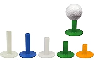 NINVVS 5 pieces of 35mm/45mm/58mm/68mm/78mm golf support, round ball bracket, rubber ball rack, indoor and outdoor golf equipment (5 colors)