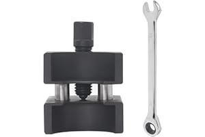 LSYZHX Car Strut Spreader Tool with Wrench,Car Suspension Split Hub Steering Knuckle Spreader, Ball Joint Splitter Tool for Car (Black)