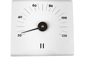 ‎SUDOREWELL SudoreWell® Sauna Thermometer aus weißem Aluminium rechteckig 15×14×3cm by Rento