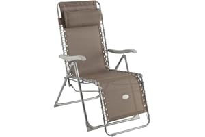 Hespéride - Fauteuil Relax de Jardin Silos Taupe
