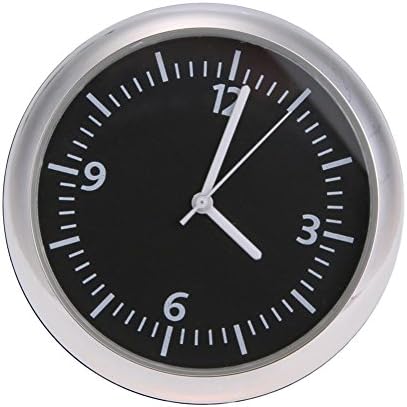LiChiLan Car Clock, Car Dashboard Mount Glass Panel Clock Mechanical Thermometer Hygrometer
