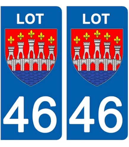 Autocollant Plaque D'immatriculation Voiture Ancienne Région