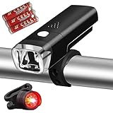 Bike Lights, Akale Super Bright Bike light set, Mountain Bike Light, 3 Light Modes, Cycle Lights LED bike light, 600lm, Water Resistant, Easy to Mount Headlight front bike light with Back Tail light