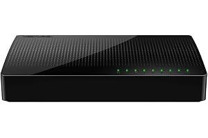 Tenda SG108 8 Port Gigabit Desktop Switch, Black