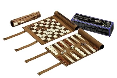 Philos - 2801.0 - Set de Voyage - Echecs - Backgammon - Dames