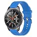Produktbild Uhrenarmband 22mm-22 mm Breite 91,85-107,75 mm Lange Silikon Ersatz Armband Compatible with Samsung Galaxy Watch, Unisex Uhrenarmband mit Schnellverschluss Wasserdicht 10 Farben (Blau)