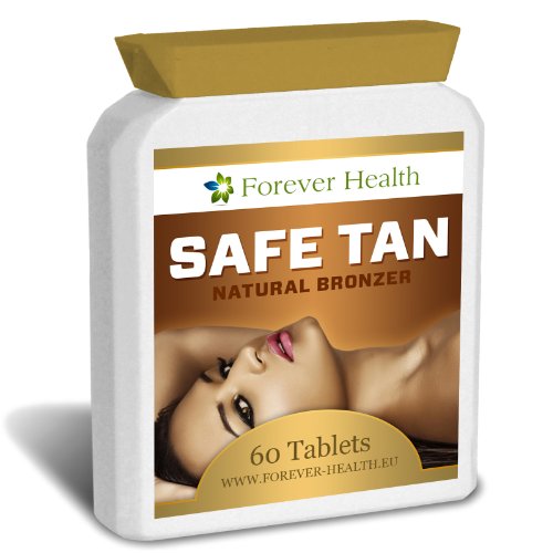 Safe Tan Natural Bronzer - Get a Great All Over Body Tan In Your Own Home ! No Need To Visit A Tanning Salon Now you Can Get That Healthy Looking Body Tan From These New SAFETAN Capsules ! No More Streaky Fake Spray Tans that only Last a Few Weeks - SAFETAN will last for months and never wash off ! Don't Fake Tan - Use SAFE TAN ! 60 Tablet