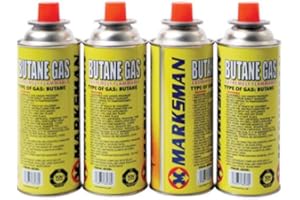 FIRST CHOICE KAYA Marksman 4 XBUTANE GAS CANISTER BOTTLES FOR PORTABLE HEATER COOKER CAMPING COOKING STOVE