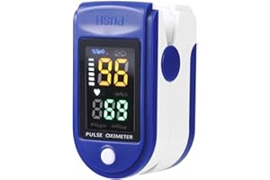 SHINEKOO Finger Clip Pulse Oximeter Blood Oxygen Saturation Meter Heart Rate Monitor OLED Monitor Health 4-color Convertible Display LED Screen