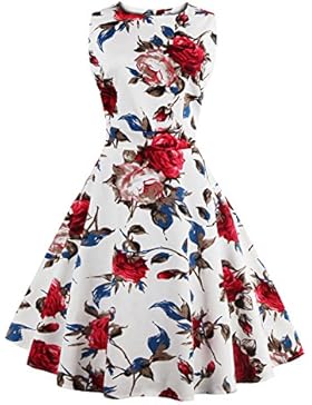 Pinkyee Damen A-Linie Kleid