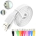 Produktbild Plum Gator Plus, Plum Might, Plum Might Ii 3G Datenkabel - Weiß Flach Micro USB Kabel Handy Smartphone Ladegerät Daten Sync Ladekabel Für Ihr Handy