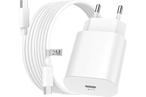 KEMPOW Caricatore USB C Rapido per Caricabatterie 25W con Cavo 2M per Samsung Galaxy S23 Ultra/S23/S22/S21/S20/Note/A13/A33 5G, Alimentatore Spina Type C