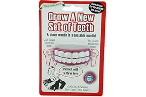 DIABOLICAL Grow a New Set of Teeth - Old Age Joke Gifts, Retirement Gifts, Funny Gag Stocking Filler for Old People