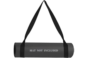 TIESOME Correas para esterilla de yoga para mujer, correa ajustable para transportar colchonetas, multiusos, para todos los tamaños