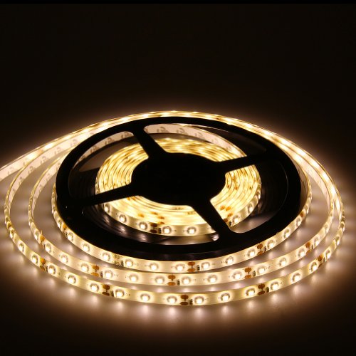 J&G 5M 3528 SET Strip LED Leiste Lichtband Lichterkette Wasserdict IP65 (Warmweiß, 5Meter 300 LED 60LED/Meter) - 2