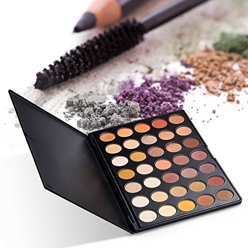 DE’LANCI Professionelle 35 Farben Lidschatten Palette Wasserdichte Verfassungs Augenschminke Kit O - 2